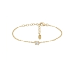 BRACELET SOLO ZIRCO DORE OR FIN 24K