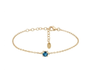 BRACELET SOLO TOPAZE DORE OR FIN 24K