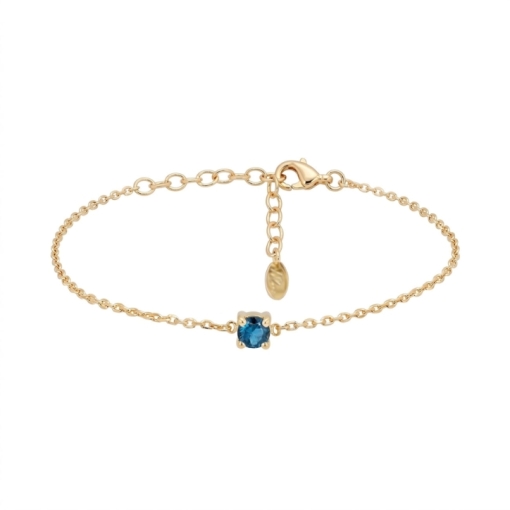 BRACELET SOLO TOPAZE DORE OR FIN 24K