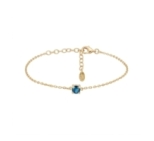 BRACELET SOLO TOPAZE DORE OR FIN 24K