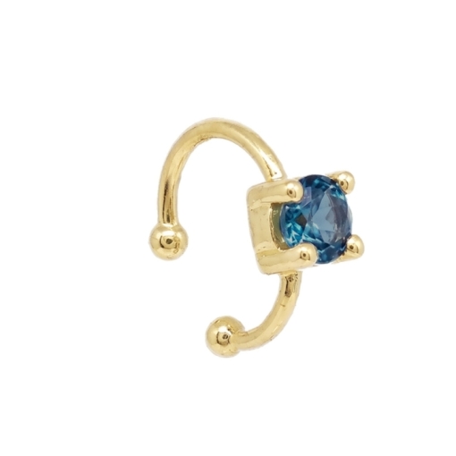 BAGUE D'OREILLE SOLO TOPAZE DORE OR FIN 24K