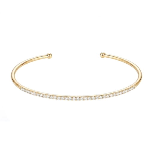 JONC UNION ZIRCO DORE OR FIN 24K