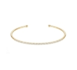 JONC UNION ZIRCO DORE OR FIN 24K