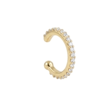 BAGUE D'OREILLE UNION ZIRCO DORE OR FIN 24K
