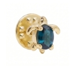 PINS BROCHE TURTLE CHIC TOPAZE DORE OR FIN 24K