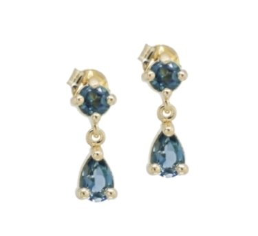 PENDANTES STONE STORY TOPAZE DORE OR FIN 24K