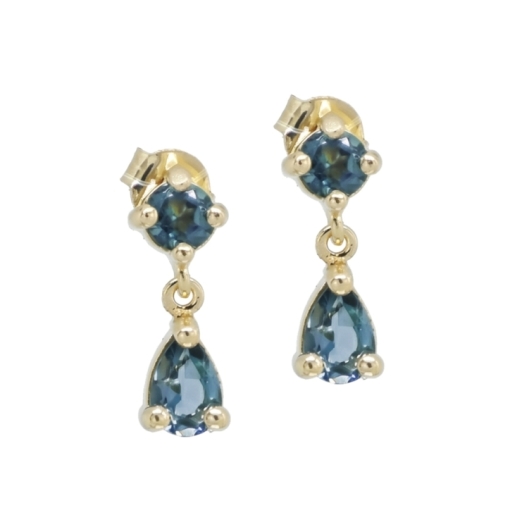 PENDANTES STONE STORY TOPAZE DORE OR FIN 24K