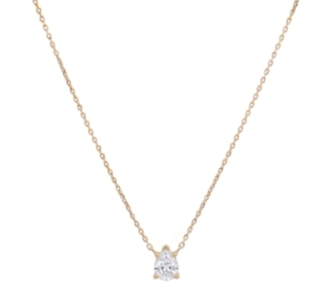 CHAINE STONE STORY ZIRCO DORE OR FIN 24K