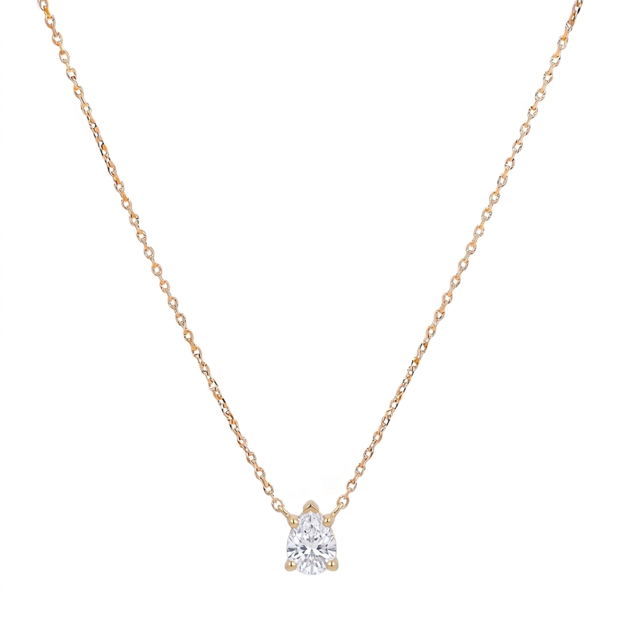 CHAINE STONE STORY ZIRCO DORE OR FIN 24K
