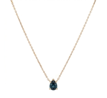 CHAINE STONE STORY TOPAZE DORE OR FIN 24K