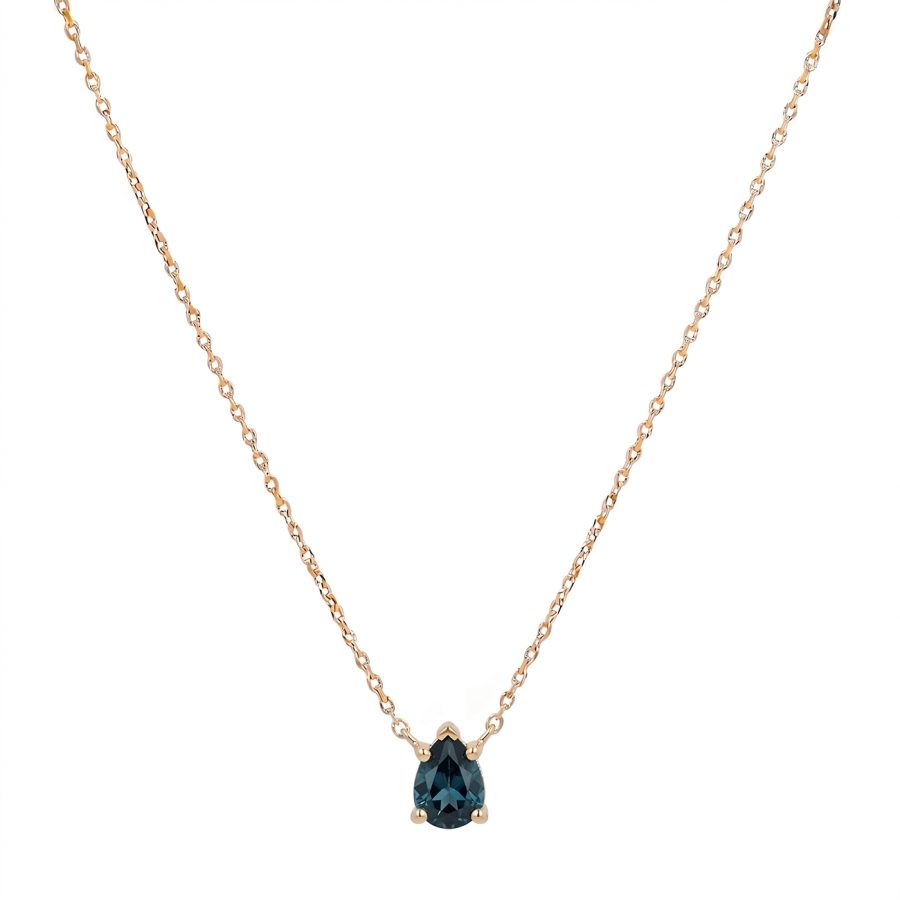 CHAINE STONE STORY TOPAZE DORE OR FIN 24K