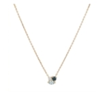 CHAINE TRIO STONE TOPAZE 45CM DORE OR FIN 24K