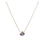 CHAINE PASSION STONE 45CM DORE OR FIN 24K