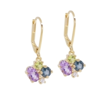 DORMEUSES PASSION STONE DORE OR FIN 24K