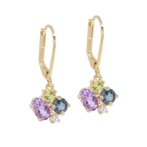 DORMEUSES PASSION STONE DORE OR FIN 24K