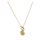 CHAINE QUEEN NAUTILUS DORE OR FIN 24K