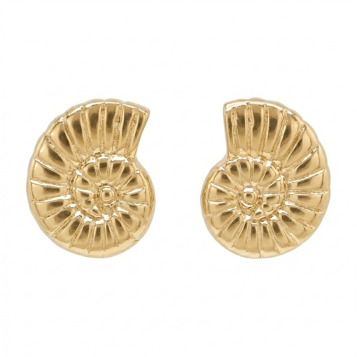 PUCES LITTLE NAUTILUS DORE OR FIN 24K