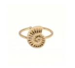 BAGUE LITTLE NAUTILUS PLAQUE OR 24K