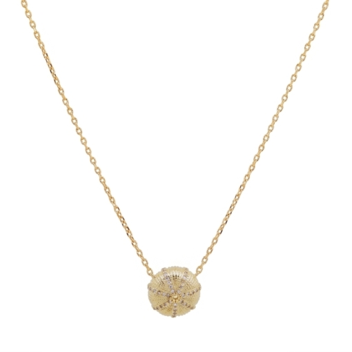 CHAINE OURSIN ZIRCO DEESSE 45CM DORE OR FIN 24K