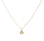 CHAINE SOLEIL ZIRCONIUM WHITE 37/4 DORE OR FIN 24K