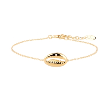 BRACELET BONHEUR ZIRCO DORE OR FIN 24K