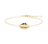 BRACELET BONHEUR ZIRCO DORE OR FIN 24K