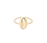 BAGUE BONHEUR ZIRCO PLAQUE OR 24K