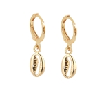 CREOLES BONHEUR ZIRCO DORE OR FIN 24K