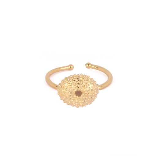 BAGUE OURSIN DORE PLAQUE OR 24K