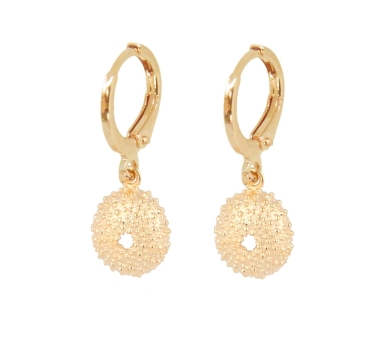 CREOLES OURSIN DORE OR FIN 24K