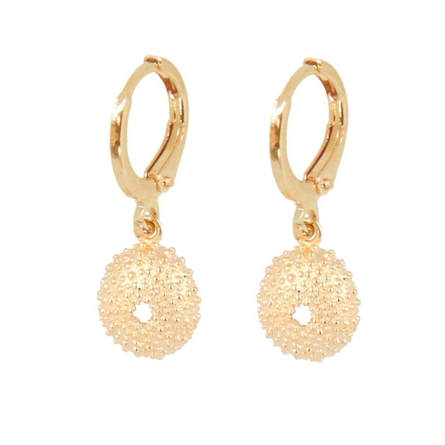 CREOLES OURSIN DORE OR FIN 24K