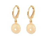 CREOLES OURSIN DORE OR FIN 24K
