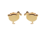 PUCES LITTLE Dodo SHINY DORE OR FIN 24K