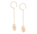 BOUCLES LONGUES RODRIGUES DORE OR FIN 24K