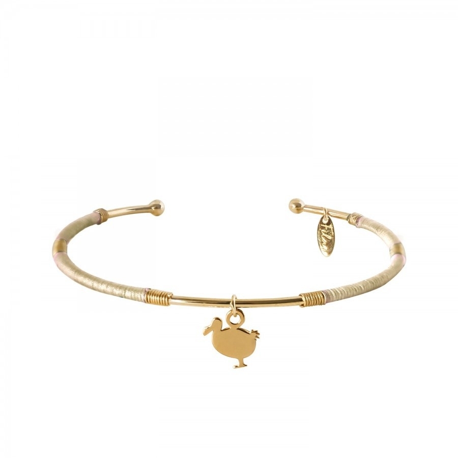 JONC LITTLE Dodo CHAMPAGNE DORE OR FIN 24K
