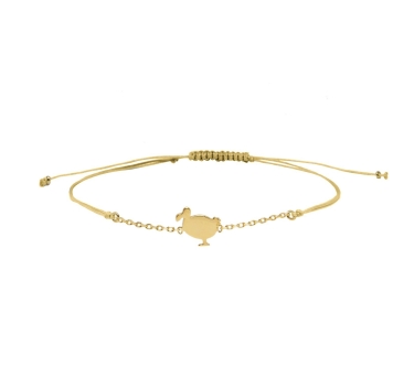 GRIGRI CHAINE LITTLE Dodo CHAMPAGNE DORE OR FIN 24K