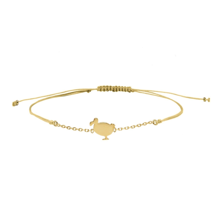 GRIGRI CHAINE LITTLE Dodo CHAMPAGNE DORE OR FIN 24K