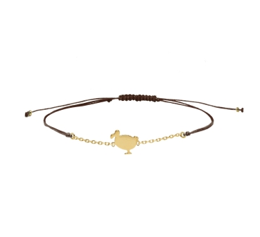 GRIGRI CHAINE LITTLE Dodo MOKA DORE OR FIN 24K