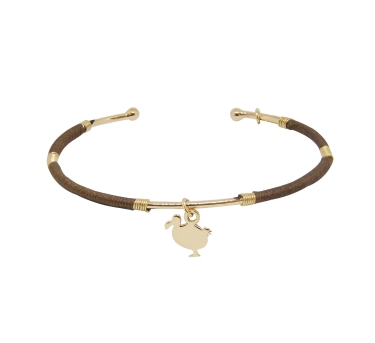 JONC LITTLE Dodo MOKA DORE OR FIN 24K