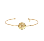 JONC GLOW ZIRCONIUM DORE OR FIN 24K