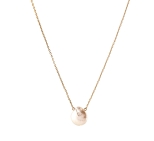 CHAINE DREAM DROP WHITE PEARL DORE OR FIN 24K